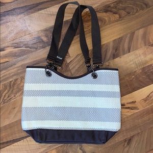 NWOT Thirty-One brown and cream purse